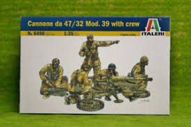 1935 cannon used on the semovente l40 da 47/32 and the m13/40 and m14/41 medium tanks. Military Models Kits Italeri 6490 1 35 Model Kit Wwii Italian Cannone Da 47 32 Mod 39 Gun W Crew