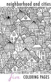 Continue to 5 of 14 below. Neighborhood And Cities 5 Coloring Pages Coloring Pages Coloring Book Pages Coloring Books