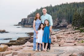 Lexi Matt Photography Acadia National Park Bar Harbor Maine Family Portrait Photography Maine Fam Beach Sand Acadia National Park Portland Head Lighthouse