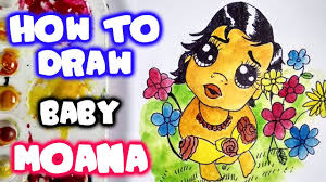 Please leave a like if. How To Draw Moana Baby Moana Baby Drawing Step By Step Baby Moana Drawing Video Kids Channel Youtube