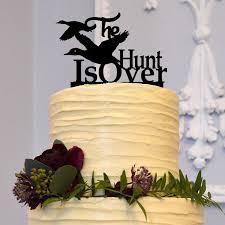 A wide variety of hunting cakes options are available to you, such as feature, certification, and packaging. The Hunt Is Over Wedding Cake Topper Duck Hunting Country Western Rustic Engagement Rustic Cake Toppers Rustic Wedding Cake Toppers Wedding Cake Toppers
