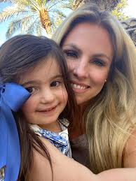 My flower girl the night before Lin Sue Cooney 's wedding. 💙💙💙