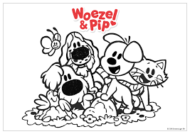 Woezel Pip Kleurplaat Gang Kleurplaten Thema Knutselen