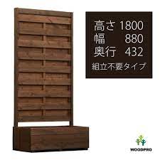 楽天市場 国産 目隠しフェンス プランター付きフェンス 組立不要タイプ 目隠しや格子 大和塀など全12種から フェンス プランター 高さ1800ｍｍ 幅880ｍｍ 奥行432ｍｍ 規格サイズ 庭 目隠し ラティス 木製 特大商品 woodpro ウッドプロ プランター