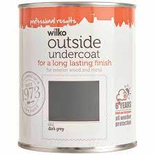 You'll receive email and feed alerts when new items arrive. Wilko Exterior Undercoat Dark Grey Paint 750ml Wilko