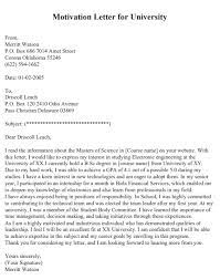 Motivation letter is the key university admission document along with the academic cv and official motivation letter should create a vivid idea of personality. Format And Examples Of Motivation Letter For University