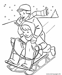 This is a colorful collection of winter coloring pages to print, mixed together, for children and adults. Kids Fun In Winter Color Pages To Print1beb Coloring Pages Printable