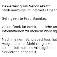 Nowadays you own a teenager who would prefer a small independence, then they are thinking about using their very own shelling out money. Bewerbung Servicekraft Ungekundigt Sofort Download