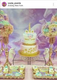 Unicorn Theme Baby Shower Dessert Table And Decor Unicorn Baby Shower Unicorn Baby Shower Theme Baby Shower Desserts