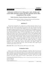 Donkeys are gaining in popularity due to their relatively low cost, minor maintenance requirements, longevity and their compatibility with other predator control methods. Pdf Anticancer Activity Of Cow Sheep Goat Mare Donkey And Camel Milks And Their Caseins And Whey Proteins And In Silico Comparison Of The Caseins