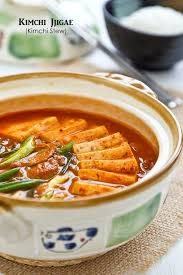 Kimchi Jjigae Kimchi Stew Recipe Asian Cuisine Korean Dishes Recipes