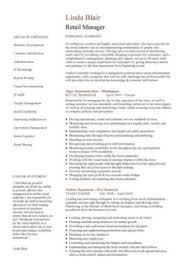 retail cv template, sales environment