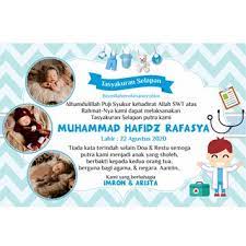 Kata kata ucapan tedak siten ucapan di kotak nasi 40 hari with 768x1024 resolution ucapan selamat ulang tahun romantis dan islami yang singkat tapi bermakna from i0.wp mengirimkan kata kata romantis untuk suami tentu saja tidak cukup. Kartu Ucapan Selapan Aqiqah Turun Tanah Hemat Shopee Indonesia