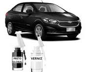 Tinta Tira Risco Automotivo Chevrolet Prisma Preto Global