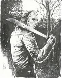The film takes place in the year 2045, when much of humanity uses the virtual. Jason Voorhees Friday The 13th Original Ink Drawing 8 5x11 Todd Beistel Comic Pop Art Online Store Powered By Storenvy