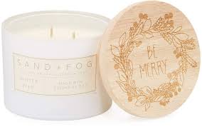Sand Fog Winter Pine Double Wick Candle 12 Oz Pine Candle Pine Essential Oil Candles