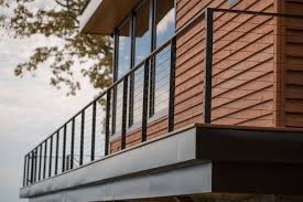 Regularly monitor and maintain your balcony railings with code and fisp requirements. Balcony Railing With Black Cables And Fittings Rustic Balcony New York By Keuka Studios Inc Houzz