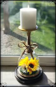 Glue on your figurines to the cardboard circle. Candle Holder Happiness Wine Glass Sunflowers Etsy Candle Holders Candle Glass Decoration Candles