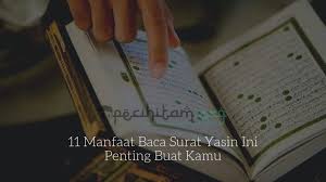Bacaan surat yasin lengkap arab dan latin serta terjemahan ayat 1 sampai 83. 11 Manfaat Baca Surat Yasin Ini Penting Buat Kamu Pecihitam Org