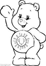 Plants vs zombies coloring pages printable. Happy Funshine Bear Coloring Page Coloringall