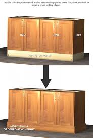 Standard Kitchen Toe Kick Size Frameless Cabinet