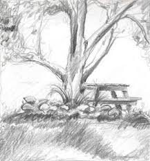 Picnic Table Drawing People Picnic Table Drawings
