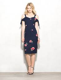 Beyond By Ashley Graham Petite Floral Cold Shoulder Dress Cold Shoulder Dress Classy Outfits Dress Barn Dresses
