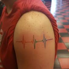 Image Result For Rainbow Pulse Tattoo Pulse Tattoo Tattoos Star Tattoos