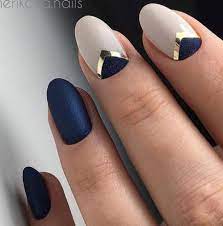 Looking for some nail ideas? Nails Prom Blue Shape 16 Trendy Ideas Blue Nail Designs Blue Nails Dark Nail Designs