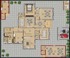 مخطط الفيلا رقم التصميم Z1 من مبادرة بيتى 927 متر مربع 5 غرف نوم Square House Plans Home Design Plans My House Plans