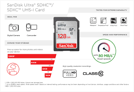 sandisk sdxc ultra c10 80mb s 64gb