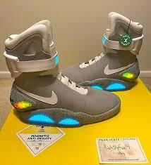 Nike Air Mag Back To The Future For Sale Nike Mag Latest Nike Mag For Sales Nike Nikemag In 2020 Nike Air Mag Nike Mag Nike Air Force Ones