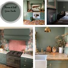 Farrow Ball Smoke Green In 2020 Green Paint Colors Painted Kitchen Cabinets Colors Smoke Painting