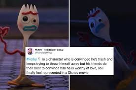 Forky From Toy Story 4 Is The Relatable Icon We Deserve So Here S A Bunch Of Jokes About Him Disney Funny Disney Memes Relatable
