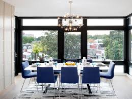 See more ideas about dining room chairs, dining chairs, dining. Sleek And Stylish Dining Room With Blue Chairs Hgtv