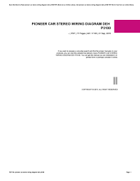 7399 5 used new offers see newer version. Pioneer Car Stereo Wiring Diagram Deh P3100 By Crymail273 Issuu
