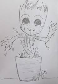 I M Baby Groot Art Groot Scketch Scketbook Draw Guadiansofthegalaxy Baby Groot Drawing Cute Drawings Bff Drawings