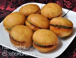 Soft pau (steamed bun) with petai sambal. Pin Di Kuih Muih