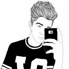 Black And White Boy Outline Resultado De Imagen Para Outline Drawing Tumblr Menina Tumblr Desenho Desenhos De Bonecas Tumblr Desenhos De Tumblr