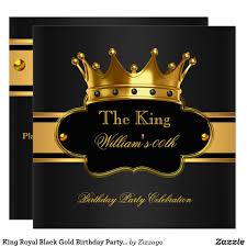 Black And Gold Birthday Party Invitations King Royal Black Gold Birthday Party Mens Mans Invitation King Or Queen Elegant Men S Royal B Gold Birthday Party Gold Birthday Mens Birthday Party Invitations
