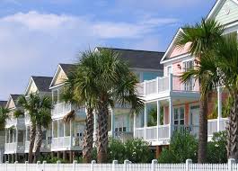 Surfside Beach Sc A Row Of Pretty Houses In Surfside Beach Sc Surfside Beach Waterfront Homes Surfside Beach Sc