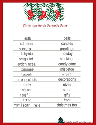 Free Printable Christmas Games Christmas Word Games Christmas Word Scramble Printable Christmas Games Christmas Games