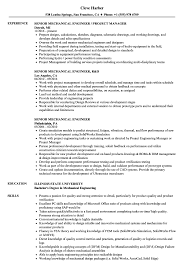 Senior Mechanical Engineer Resume Samples Velvet Jobs