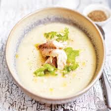 Rezept Von Bart Van Olphen Selleriesuppe Mit Kerbel Geraucherter Makrele Geraucherte Makrele Sellerie Suppe Makrele