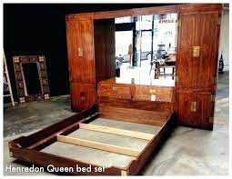 Bleached wood and ebony exterior with brass accents. Henredon Bedroom Set Cool Bedroom Furniture Queen Size Campaign Style Bed And Cabinet Set Tre Cool Bedroom Furniture Campaign Style Furniture Bedroom Furniture