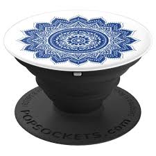 Black And White Marble Popsocket Dark Blue Mandala Inspired Popsocket Grip 3 Popsockets Diy Pop Socket Popsockets Phones