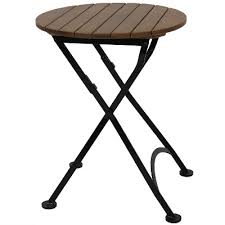 Opt for charming garden side table to accompany your deck chairs. Round Outdoor Table Wood Target