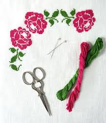 Great ideas about flower embroidery designs. Pretty Cross Stitch French Cross Stitch Beautiful Cross Stitch Freebies Roses Pink And Green Monogra French Cross Stitch Pretty Cross Stitch Cross Stitch