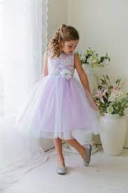 White Lilac Sleeveless Poly Cotton Lace Top Flower Girl Dress Lilac Flower Girl Dresses Flower Girl Dresses Tulle Flower Girl Dress Lace
