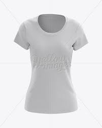 Download Women S T Shirt Back View Hq Mockup In Apparel Mockups On Yellow Images Object Mockups